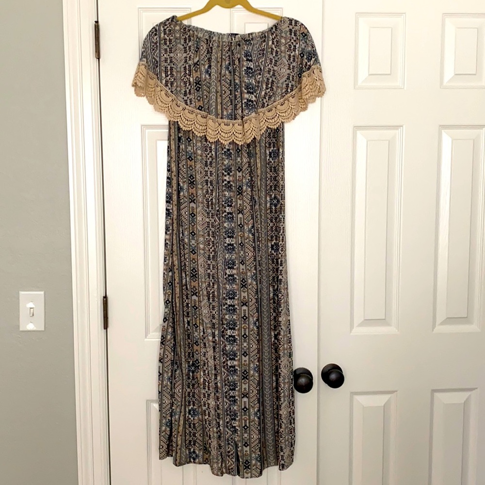 Off Shoulder Maxi Dress